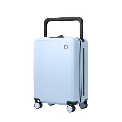 China 2021 Fashion Travel Custom PC Luggage Bottom Luggage Bag Airport Luggage Moving Trolley For Unisex for sale