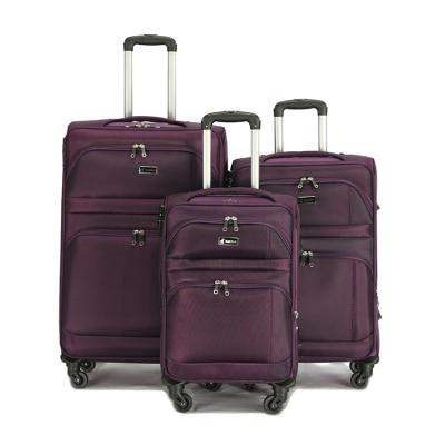 China Sale Luggage Trolley Travel Business Storage Top Grade Handle Luggage Set Suitcase 3pcs Expandable Rolling Set for sale