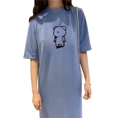 China 2022 Summer Hot Selling Anti-static Current Tide Comfortable Casual Durable Fashion Girls' Cotton Dress for sale