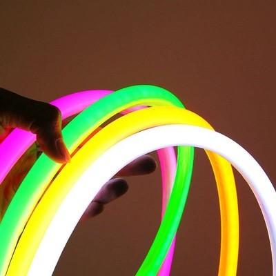 China 220V 110V RGB Round LED Neon Rope Tube Light 14MM 16MM 18MM 20MM 22MM 360 Degree LED Neon Flex for sale