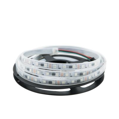 China High Quality Digital Addressable WS2811 60led/Meter Dc12v Ip67 10mm Pixel Light Rgb Led Strip For Commercial Building for sale