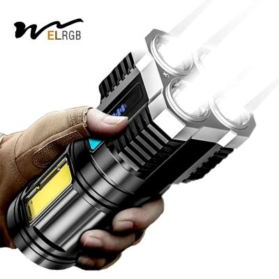 Chine 1000 lumens 4 led lampe de poche rechargeable multifonctionnelle à LED à vendre