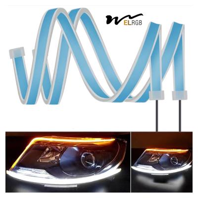 China 45cm 60CM Drl LED Strip Vehicle LED Work Lights Drl Flexible Led Headlight Strips for sale