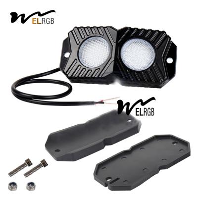 China OEM 12V DC 18W Offroad Rock Lights Brightest Rock Lights For Utv for sale