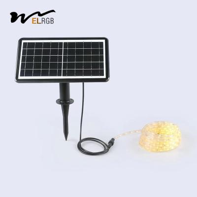 Cina 10m 2835 Cancello esterno Luci solari 3500K LiFePO4 Luci a nastro solare in vendita