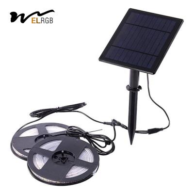 China 100lm 250LM Energía solar LED tira de luz de cuerda solar RoHS en venta