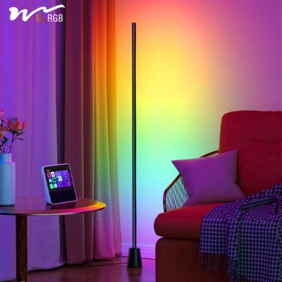 China Residential Gaming Room Wall Wash Floor Lamp 50000 Hours Working Time Music Voice Control for sale