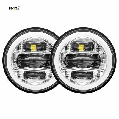 China Motorcycle LED Passing Lights Fog Lamps DRL White DOT Kit for 4.5