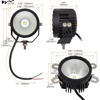 China 50000 Hours Working Time 2Pcs 3.5Inch Round LED Offroad Fog Pod Lights for Motorcycle for sale