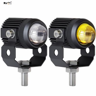 China 60W White Amber Motorcycle LED Pod Projection Light 1.3-inch Auxiliary Spotlight for sale