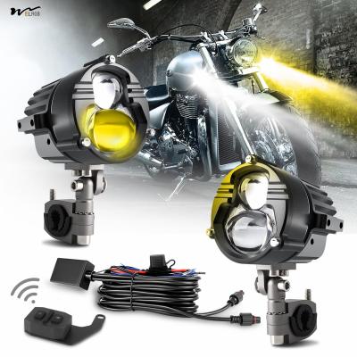 China 3000 LM Amber White Strobe Motorcycle Fog Light 5 Modes for Off-Road Work and Materials for sale