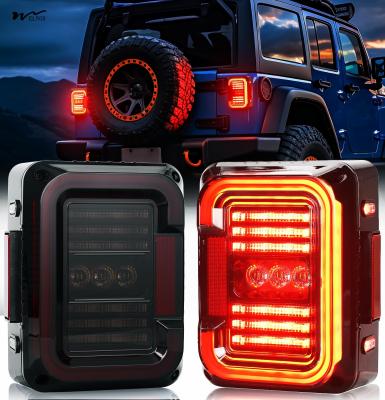 China Wattage 85 watts C Shaped LED Tail Lights with Smoked Lens and Built-in EMC Rear Lights 2 PCS for sale