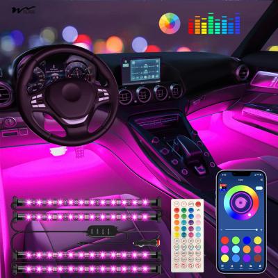 China Car Interior Lights and Accessories APP Control Remote Music Sync RGB LED Strip Light for sale