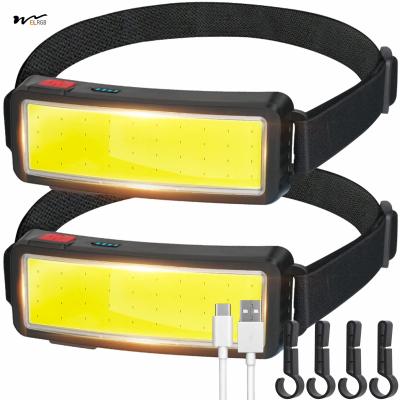 China USB Rechargeable COB Headlamp with 50000 Hours Working Time Lightweight and Bright for sale