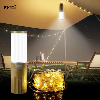 China 150-Licht Plastik Camping Laterne mit 49.2FT String 2 in 1 Warm weiß LED Zeltlicht zu verkaufen