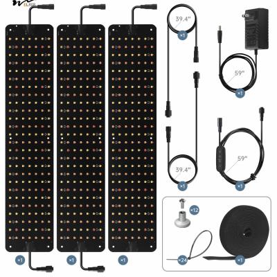 China Indoor Plants 45W LED Grow Light Panel with Timer and Dimmable 3 Modes Full Spectrum for sale