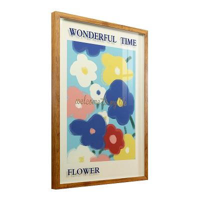 China Modern Framed Canvas Gold Foil Decor Flower Pictures For Living Room Wall Decoration for sale