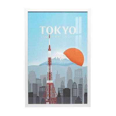 China Customized Custom Factory Tokyo Well Designed Picture Framed Wall Art Home Decor For Bedroom for sale