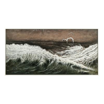 China Custom Abstract Hand Painted Wall Art Printed Canvas Painting Landscape Customization Seascape Paintings Canvas for sale