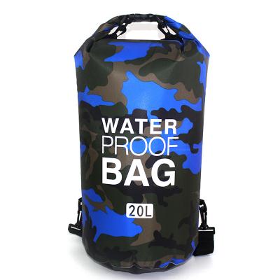 China For Boat Camping&Hiking&Travelling Products Outdoor Lightweight Portable Camouflage Dry Bag Waterproof Backpack for sale