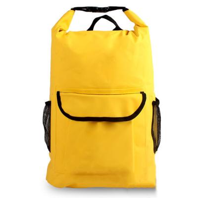 China Waterproof Dry Backpack Outdoor Rafting and Swimming Fashionable Waterproof Dry Bag Backpack with Two Straps for sale