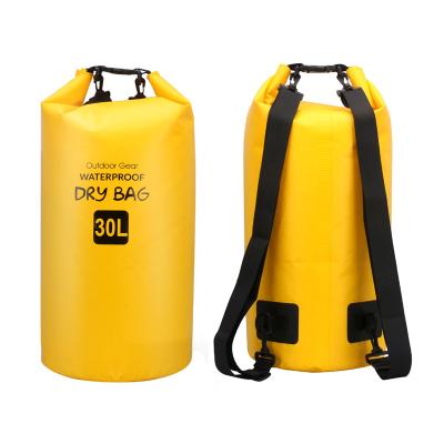 China 500D PVC Tarpaulin Sports Dry Bag Waterproof Backpack Ocean Swimming Pack For Boating for sale