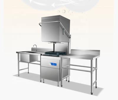 China Xuzhong Hood Traditional Freestanding Automatic Restaurant Industrial Dishwasher Type Commercial Dishwasher Machine for sale