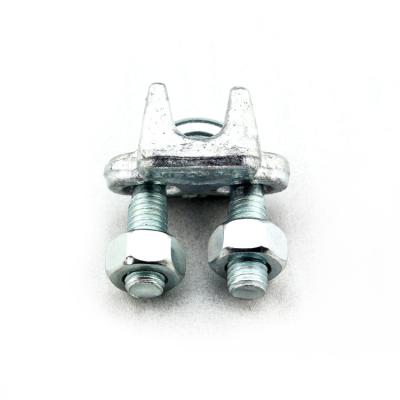 China High quality GALVANIZED ITALIAN TYPE lifting and connecting DROP FORGED wire clip for sale