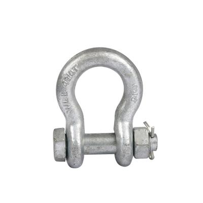 China Heavy industry carbon china shackle price big safety pins bolt type anchor shackle for sale