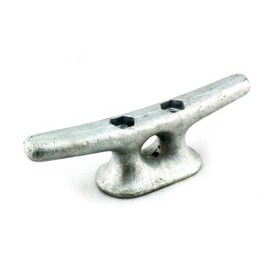 China Marine Small Sizes Malleable Steel Marine Boat Cleat 92HX Galvanized Irom Boat Dock Cleat for sale