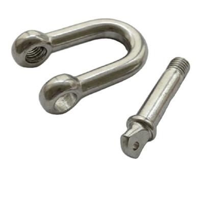 China Heavy Industry Train Car Stainless Steel Square D European Type Large Shackle With Screw Pin for sale