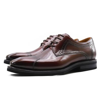 China Fashion Trend Goodyear Stylish Office Shoes Scare Leather Handmade Shoes Dress Formal Leather Shoes For Men for sale