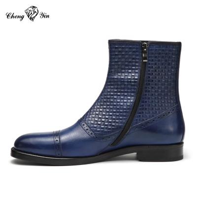 China New Chinese Supplier Durable Cheap Men's Shoes Leather Boots Men Shoes Genuine Leather Casual Style for sale