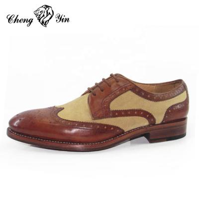 China Wholesale Durable Handmade Goodyear Welted Leather Shoes Luxury Men's Stylish Shoes From China for sale