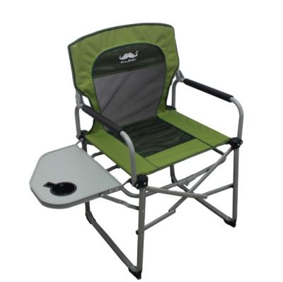 China Easy Carrying Camping Chair with Compact Size, Portable Directors Chair with Side Table and Pocket for Camping, Lawn, Sports and Fishing for sale