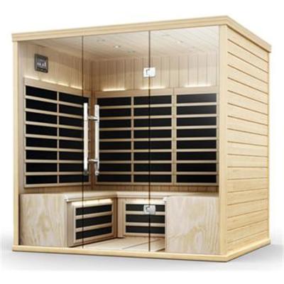 China Outdoor Computer Control Panel OEM Durable 6 Person Steam Sauna House Room For Home for sale