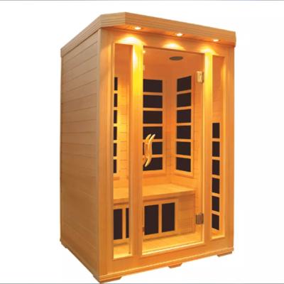 China Wholesale Good Quality Solid Wood Infrared Computer Control Panel OEM China Sauna Room For 3 Person for sale