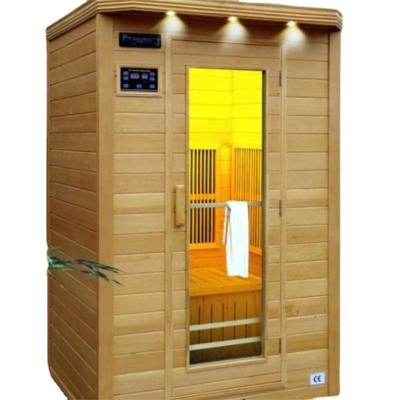 China Computer Control Panel OEM Home Beauty Sauna Room 1-3 People Luxury Solid Wood Dry Steam Sauna Room for sale