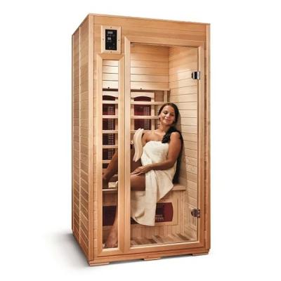 China Computer control panel new design person function sauna solid wood far infrared cheap steam bath 1 for sale