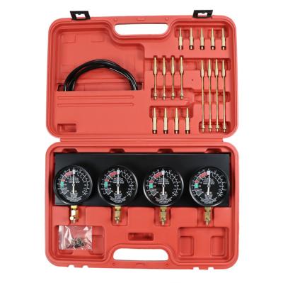 China Professional Diagnostic Tool Kit Fuel Vacuum Gauge Gasoline Cars Fuel Pressure Vacuum Timing and Engine Test Kit for sale