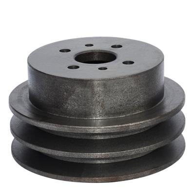 China Building Material Shops Belt Driven Water And Fuel Pump Pulley 6BG1 4Holes Change Small Excavator Water Pump Pulley for sale