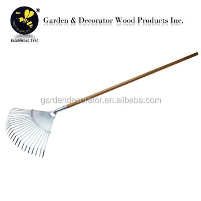 China GD-16149 22T Leaf Rake with Handle Garden Wood Hand Tool GD-16149 for sale