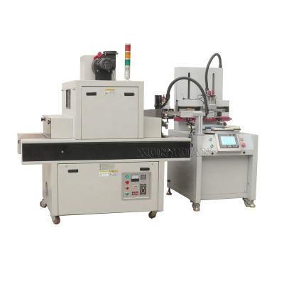 China Commercial Lighter PVC Screen Printer Assurance Vacuum Rotating UV With Curing for sale