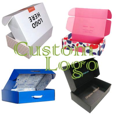 China Recyclable Cardboard Parcels Customized Corrugated Ad Boxes Die Cut Cardboard Forms E-Commerce Packaging for sale