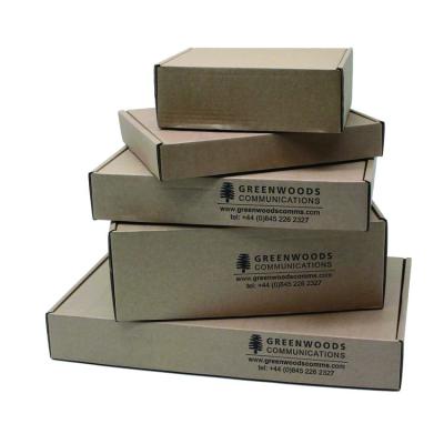 China Recyclable Cardboard Mailing Mailing Box Printed eBay Ecommerce Small Business Printing Logo Recyclable Corrugated Box for sale