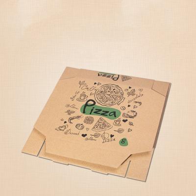 China 2019 Competitive Price Corrugated Wholesale Portable Recyclable Colorful Pizza Box Crate for sale