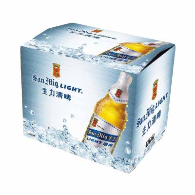 China Recycled Materials 12 Bottles Beer Packaging Corrugated Cardboard Cardboard Box for sale