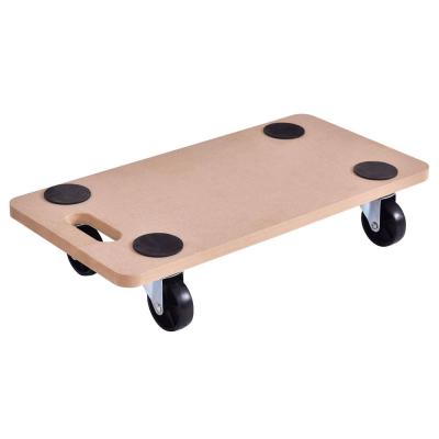 China Household Tool Kit Platform Hand Truck Wooden Furniture Moving Industrial Carts Moving With 4