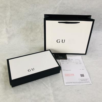 China Luxury Brand Designer Belt Box Designer Belts Packing Boxes Customized Logo Paper Card 2 Metal Buckle Belt Box for sale