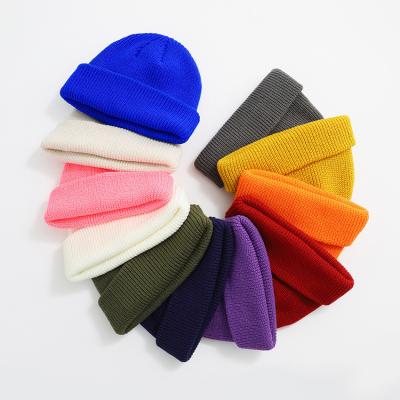 China Beanie Warm Ribbed Winter Hat Unisex Custom Made COMMON Retro Beanie Winter Hats Soft Warm Knitting No Brim for sale